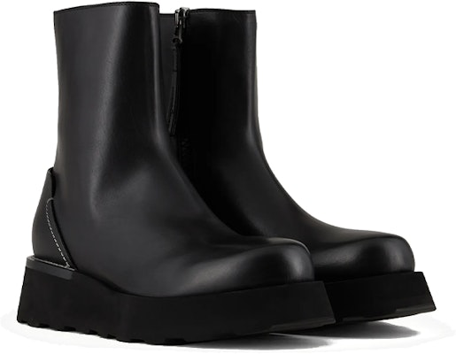 Emporio Armani Platform Smooth Nappa Leather Ankle Boot 'Black' X4M366XN0851K001 Lookbook Emporio Armani Platform Smooth Nappa Leather Ankle Boot 'Black' X4M366XN0851K001