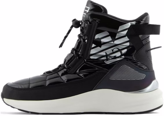 安普里奥·阿玛尼黑色系带印花时尚聚酯短靴 X8M005XK3081R655 Buy 安普里奥·阿玛尼黑色系带印花时尚聚酯短靴 X8M005XK3081R655