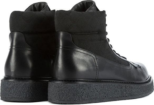 Emporio Armani Printed Leather Nylon Ankle Boot 'Black' X4M362XN0511K001 Shop Emporio Armani Printed Leather Nylon Ankle Boot 'Black' X4M362XN0511K001