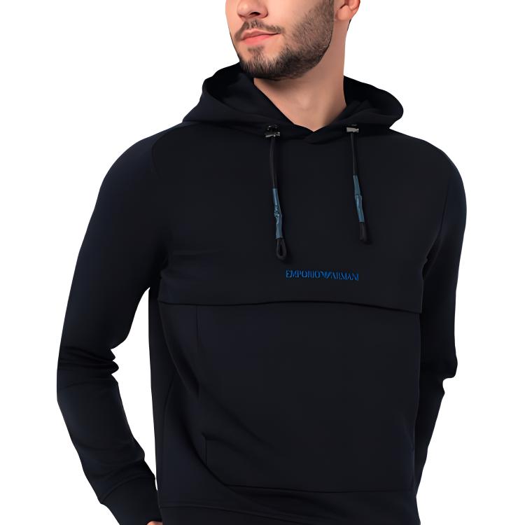 Emporio Armani Pullover Hoodie Navy Blue 3K1MF6-1JHSZ-0920