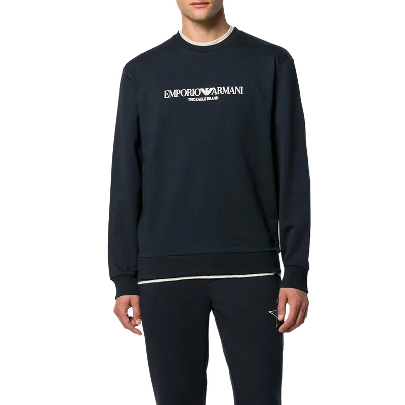 Emporio Armani Pullover Letter Logo Sweatshirt - Navy Blue 8N1ME8-J04Z-0922 圖 3