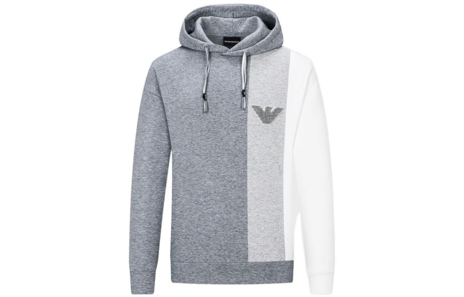 Emporio Armani Pullover Sweatshirt Colorblock Grey 3L1MCA-1JHSZ-F610