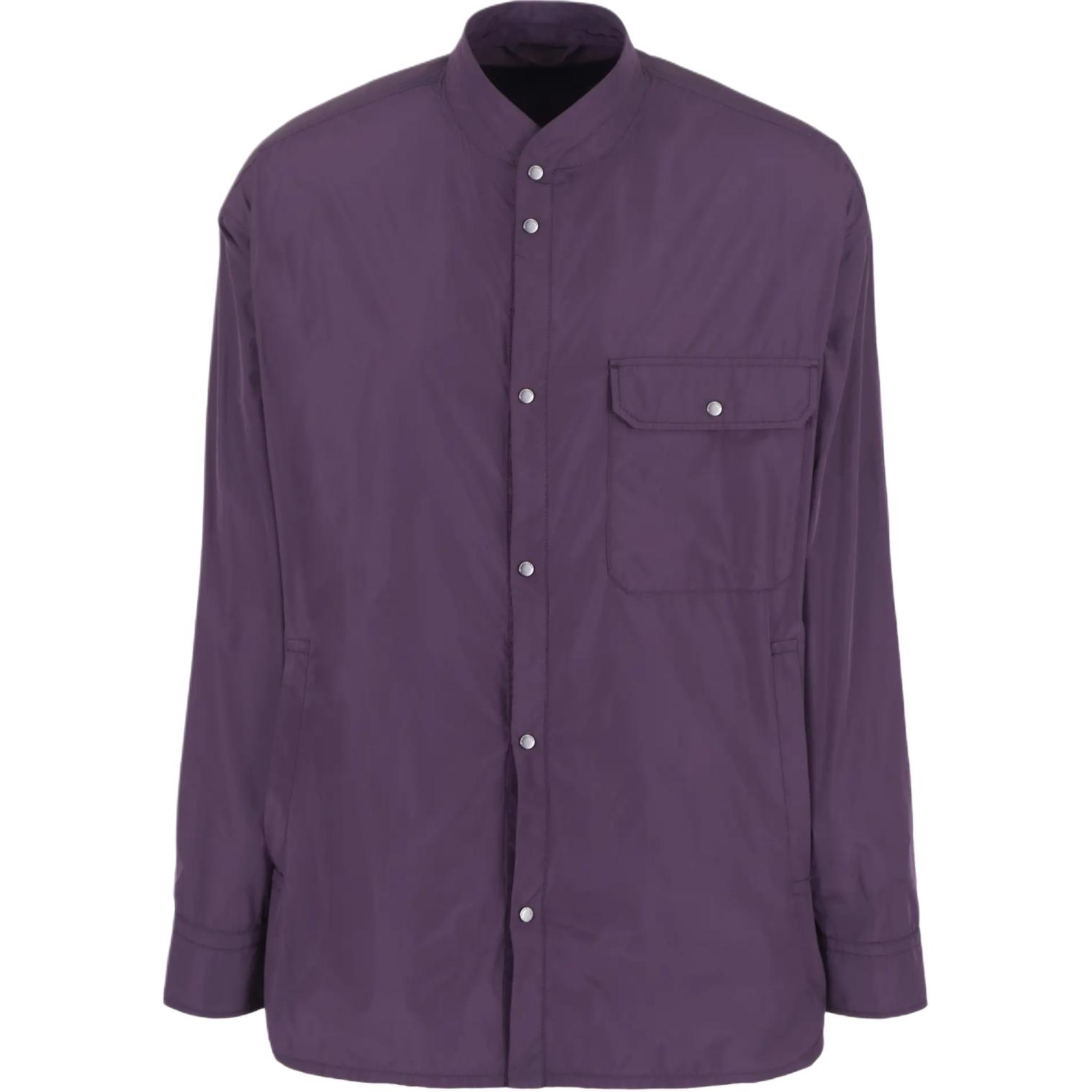 Emporio Armani Purple Stand Collar Long-Sleeve Jacket SS24 3D1BH2-1NAVZ-0861