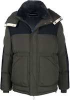Emporio Armani Quilted Hooded Fitted Down Jacket Green 6K1B83-1NWXZ-0558 Emporio Armani Quilted Hooded Fitted Down Jacket Green 6K1B83-1NWXZ-0558