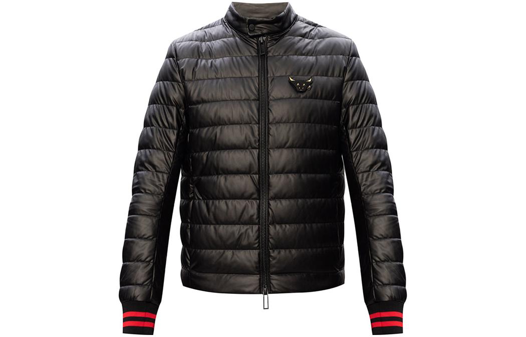 Emporio Armani Quilted Zip-Up Jacket Black Long Sleeve 3K1BN1-1NZSZ-0999