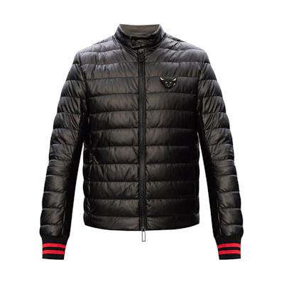 Emporio Armani Quilted Zip-Up Jacket Black Long Sleeve 3K1BN1-1NZSZ-0999
