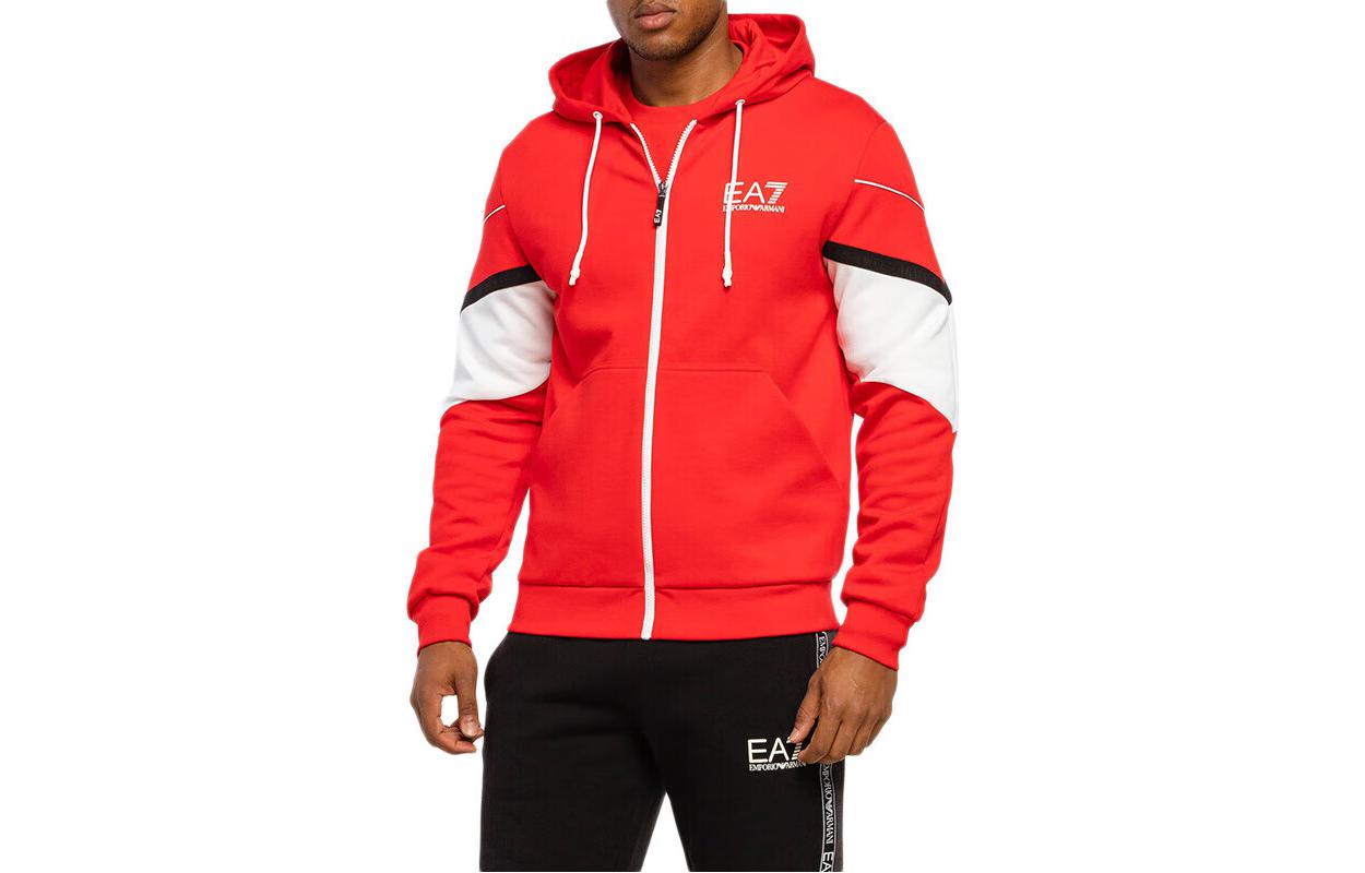 Emporio Armani Red Casual Hooded Jacket FW22 6KPM01-PJ3MZ-1451