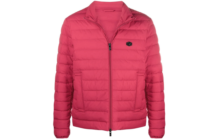 Order Chaqueta Roja con Cremallera Completa y Logo EMPORIO ARMANI con Cuello Alto. 8N1BQ2-1NLRZ-0357