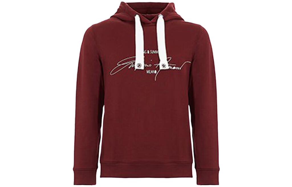 Emporio Armani Red Hoodie with Handwritten Letter Print and Drawstring 3G1ML1-1JHUZ-F332 圖 2