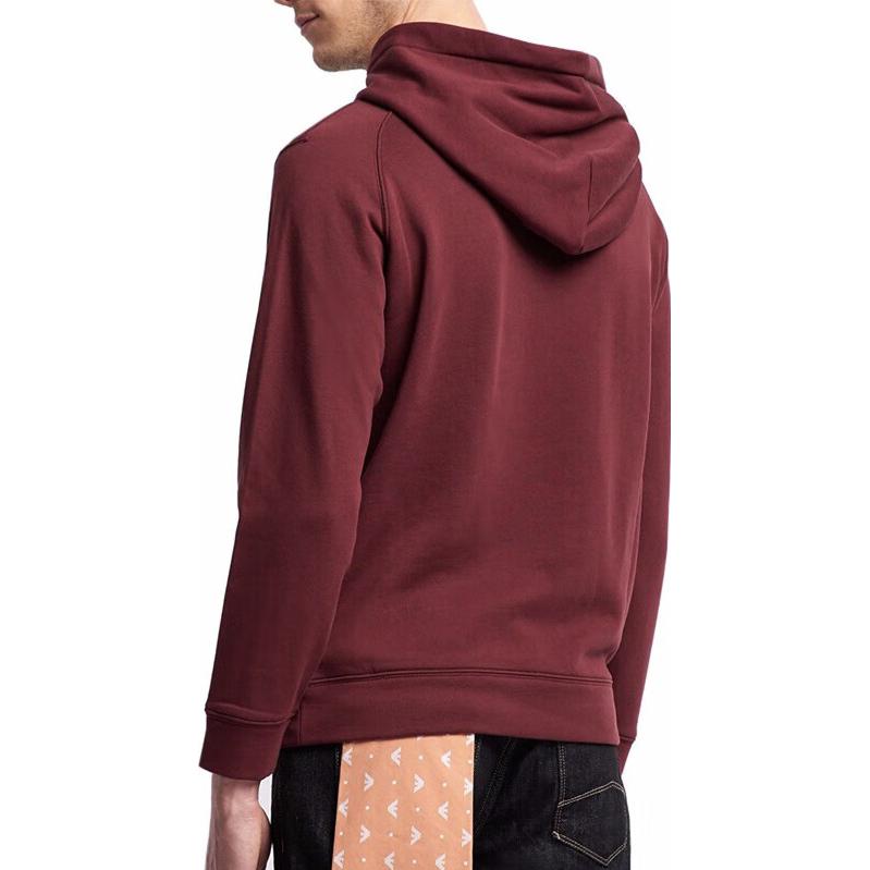 Emporio Armani Red Hoodie with Handwritten Letter Print and Drawstring 3G1ML1-1JHUZ-F332 圖 4
