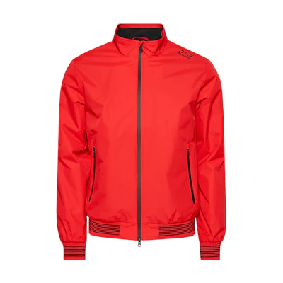 Emporio Armani Red Jacket with Zippered Stand Collar 6KPB07-PN27Z-1451