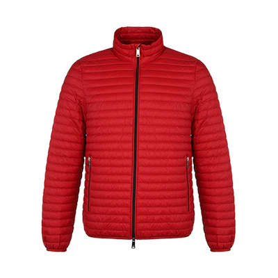 Emporio Armani Red Lightweight Nylon Down Jacket 8N1B72-1NLEZ-0396
