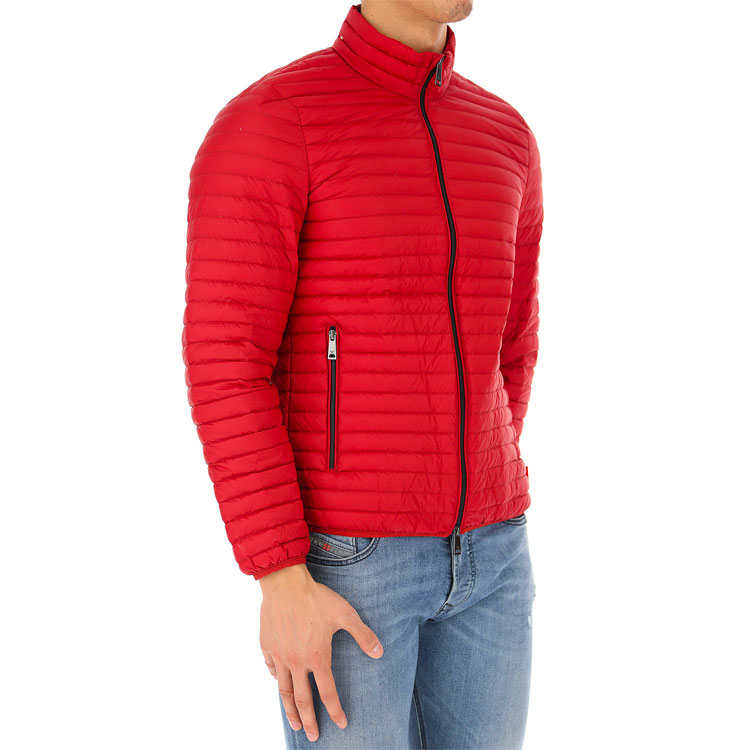 Sizing エンポリオアルマーニ レッド ライトウェイト ナイロン ダウンジャケット 8N1B72-1NLEZ-0396