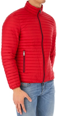 エンポリオアルマーニ レッド ライトウェイト ナイロン ダウンジャケット 8N1B72-1NLEZ-0396 Sizing エンポリオアルマーニ レッド ライトウェイト ナイロン ダウンジャケット 8N1B72-1NLEZ-0396