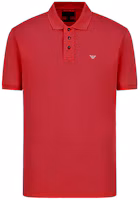 Emporio Armani Red Polo Shirt with Solid Color and Logo Embroidery 8N1FQ2-1JTKZ-00356 Emporio Armani Red Polo Shirt with Solid Color and Logo Embroidery 8N1FQ2-1JTKZ-00356