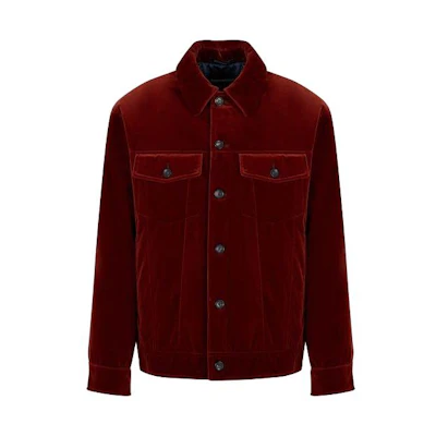Emporio Armani Red Solid Color Casual Long Sleeve Jacket H41R30-E1832-1442