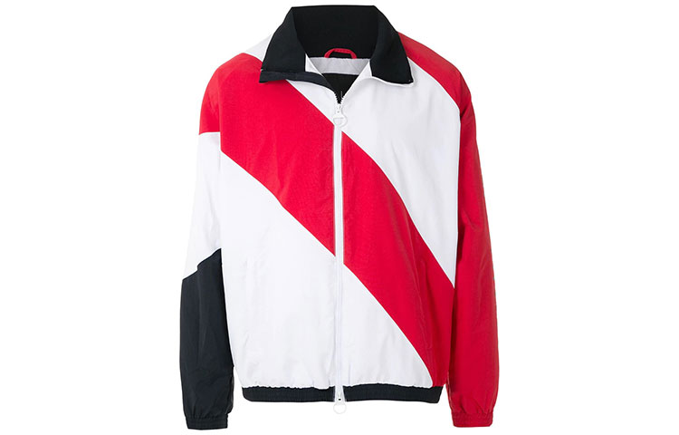 Emporio Armani Red Striped Colorblock Long-Sleeve Jacket 3HZB23-ZNCCZ-7136