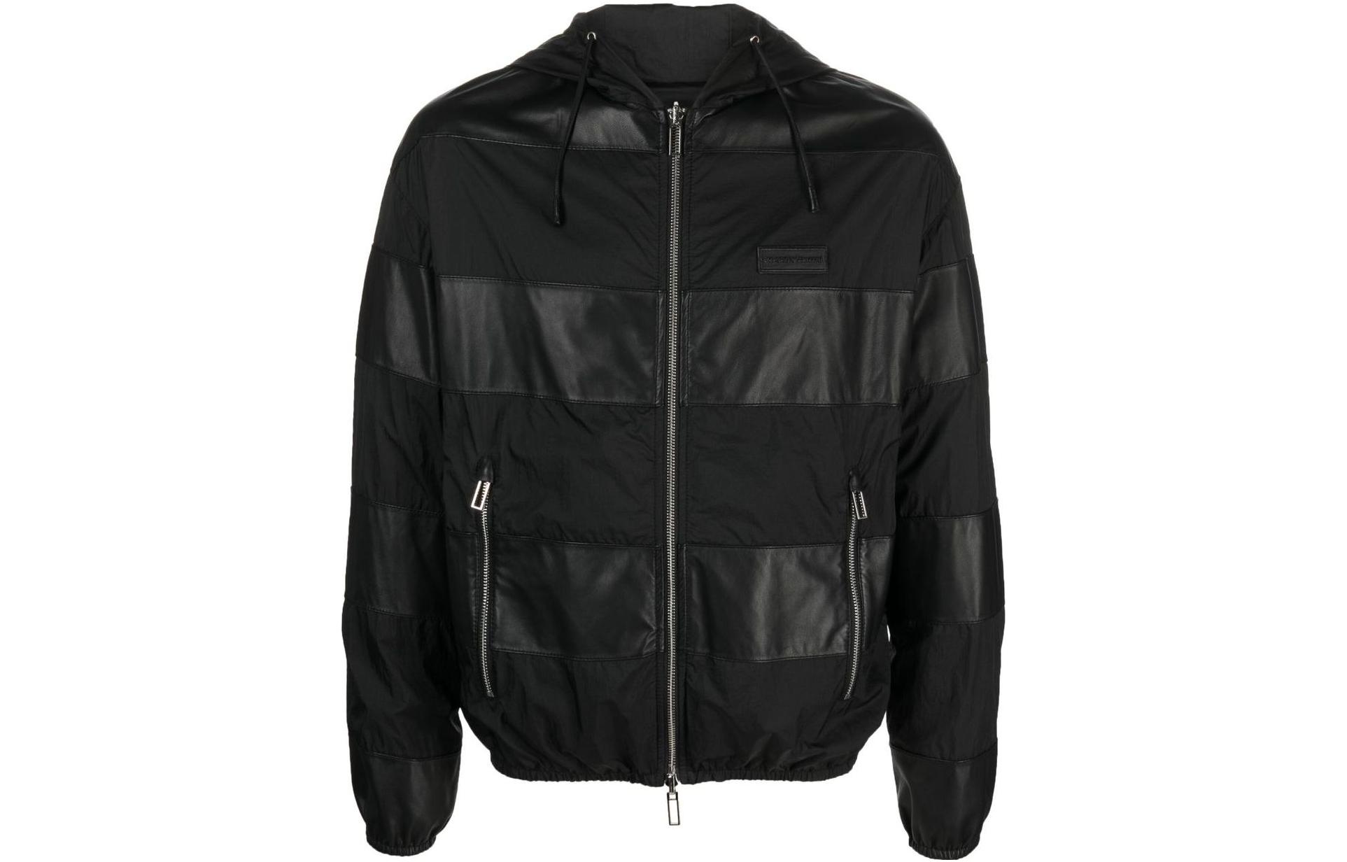 Emporio Armani Reversible Black Letter Logo Zip Jacket H41R71-E1P71-999