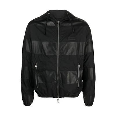 Emporio Armani Reversible Black Letter Logo Zip Jacket H41R71-E1P71-999
