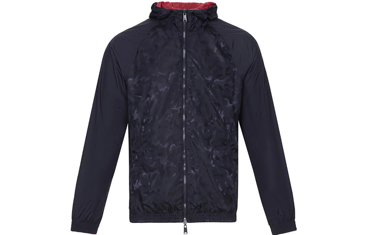 Emporio Armani Reversible Camo Nylon Hooded Jacket - Blue 3Z1B88-1NSKZ-F900