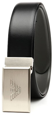 EMPORIO ARMANI 雙面鷹標小牛皮腰帶 黑色 3.5CM 寬 Y4S224YLQ7E-81972 Purchase EMPORIO ARMANI 雙面鷹標小牛皮腰帶 黑色 3.5CM 寬 Y4S224YLQ7E-81972