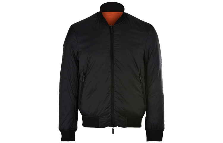 Emporio Armani Reversible Full-Zip Jacket Black with Eagle Embroidery 6G1B96-1NUMZ-F016