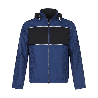 Emporio Armani Reversible Jacket Black/Blue with Logo Design. 6K1BP9-1NWEZ-0937