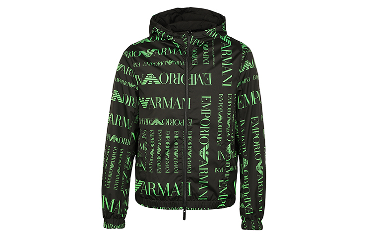 Emporio Armani Reversible Letter Jacket Navy Blue for Men 3H1B98-1NDZZ-F014