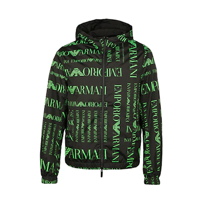 Emporio Armani Reversible Letter Jacket Navy Blue for Men 3H1B98-1NDZZ-F014