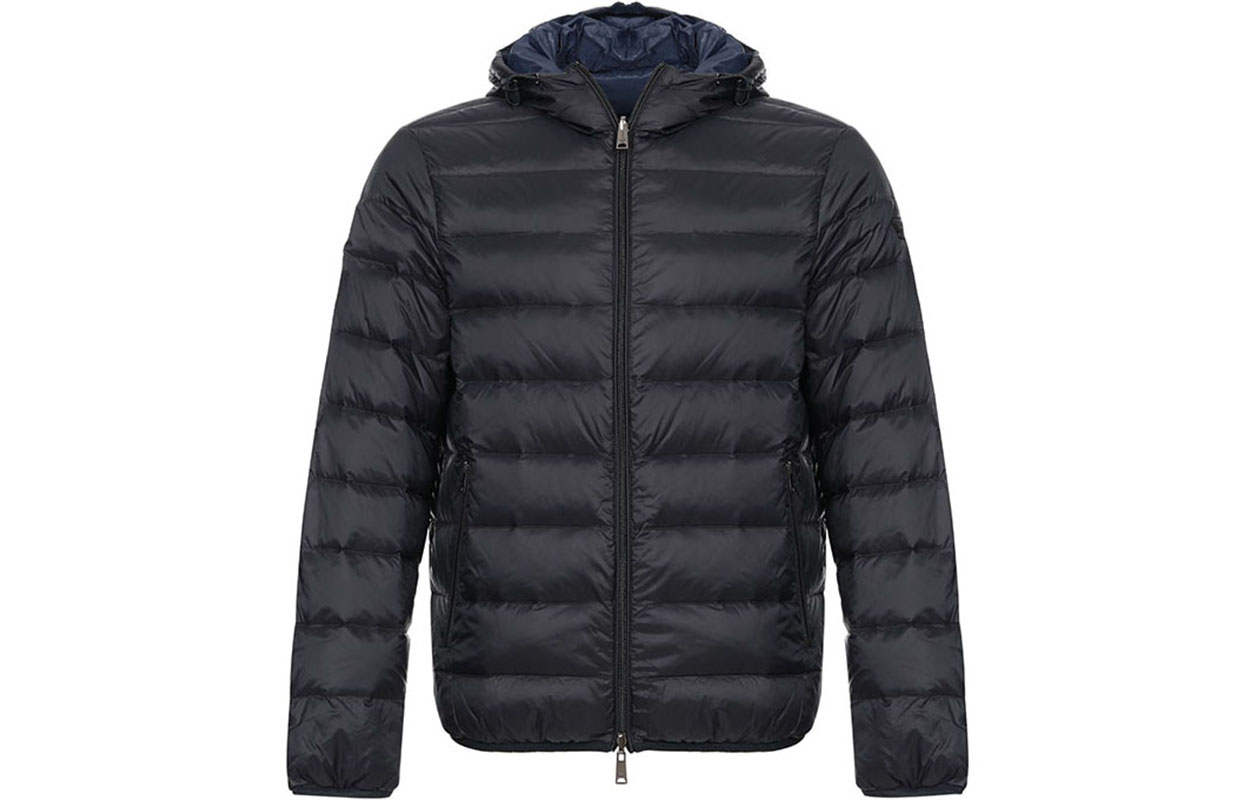 EMPORIO ARMANI Reversible Nylon Down Jacket Black/Blue 8N1B51-1NJMZ-0999
