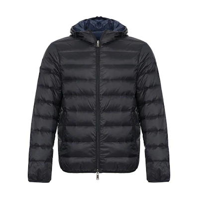 EMPORIO ARMANI Reversible Nylon Down Jacket Black/Blue 8N1B51-1NJMZ-0999