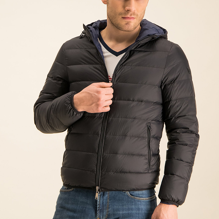 Cheap EMPORIO ARMANI Chaqueta Acolchada Reversible de Nylon Negro/Azul 8N1B51-1NJMZ-0999