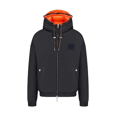 Emporio Armani Reversible Quilted Hooded Down Jacket Blue 6L1BP31-NNBZ-09E9