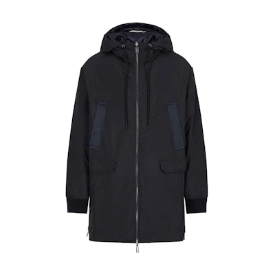 Emporio Armani Reversible Solid Color Hooded Jacket for Men 6R1L95-1NHMZ-0920
