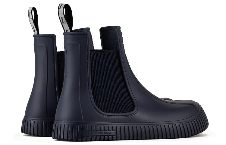 Emporio Armani Rubber Chelsea Boot 'Blue' 圖 4