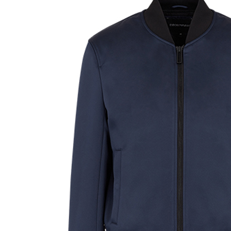 Emporio Armani Satin Logo Jacket for Men in Blue 6H1BE5-1NKQZ-0980 圖 7