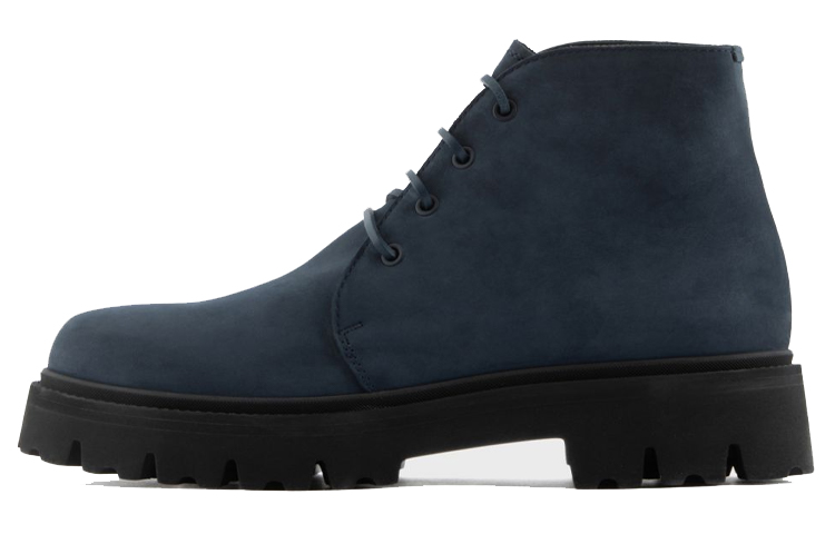 Emporio Armani Sawtooth Sole Lace-Up Boots 'Black' X4M373XF64500285