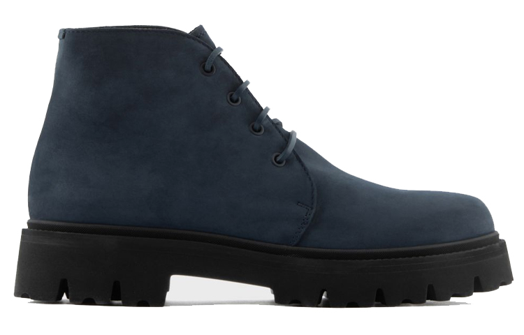 Emporio Armani Sawtooth Sole Lace-Up Boots 'Black' 圖 2