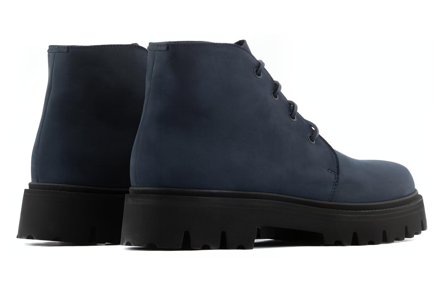 Emporio Armani Sawtooth Sole Lace-Up Boots 'Black' 圖 4