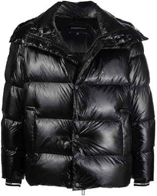 Emporio Armani Chaqueta Negra Brillante con Capucha y Relleno de Plumas 6K1B88-1NPDZ-0999 Buy Emporio Armani Chaqueta Negra Brillante con Capucha y Relleno de Plumas 6K1B88-1NPDZ-0999