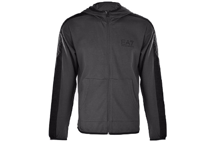 Emporio Armani Short Sports Hooded Jacket Grey 3GPM22-J05Z-1993