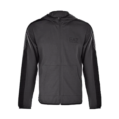 Emporio Armani Short Sports Hooded Jacket Grey 3GPM22-J05Z-1993