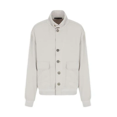 Emporio Armani Single-Breasted Solid Jacket Light Gray 3SGOB09TT-03YD1-U89E