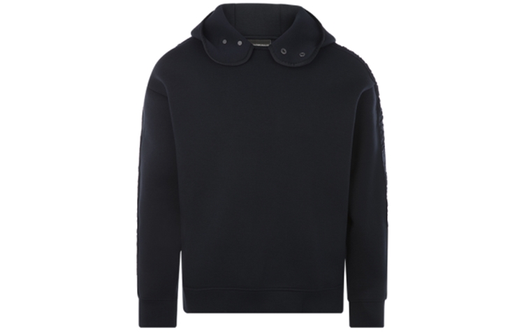 Emporio Armani Sky Blue Hoodie with Lettered Cuff Design 6H1M84-1JDSZ-0920