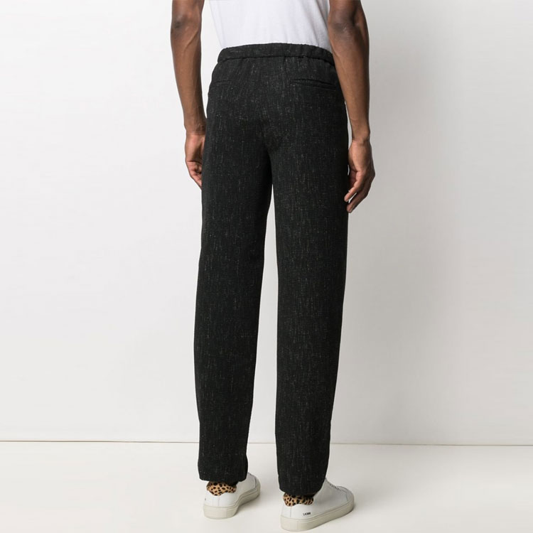 Purchase 엠포리오 아르마니 슬림핏 메탈릭 울 팬츠 블랙 A1P41-0A143-6999