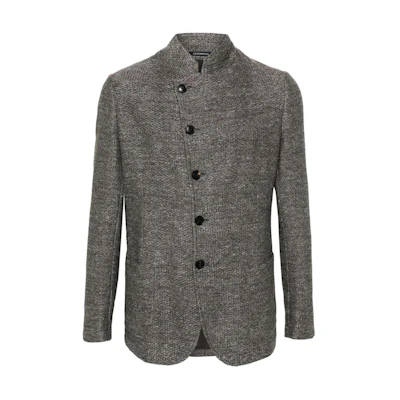 Emporio Armani Slim-Fit Single-Breasted Gray Jacket E31G52-F1D10-0540