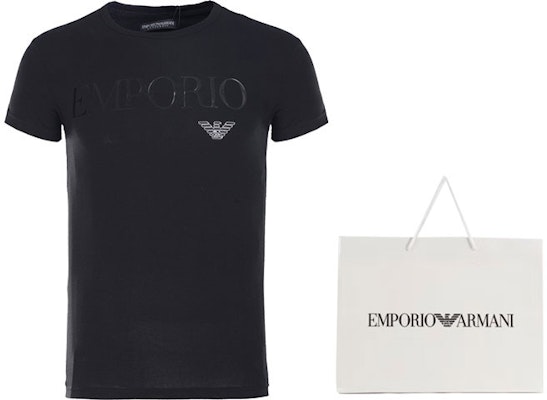 エンポリオアルマーニ スリムフィット ブラック クルーネック Tシャツ 111035-CC716-00020 Shop エンポリオアルマーニ スリムフィット ブラック クルーネック Tシャツ 111035-CC716-00020