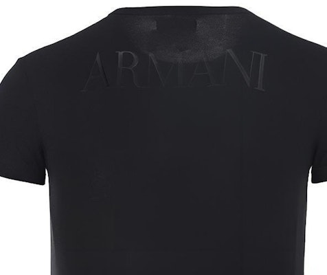 エンポリオアルマーニ スリムフィット ブラック クルーネック Tシャツ 111035-CC716-00020 Sizing エンポリオアルマーニ スリムフィット ブラック クルーネック Tシャツ 111035-CC716-00020