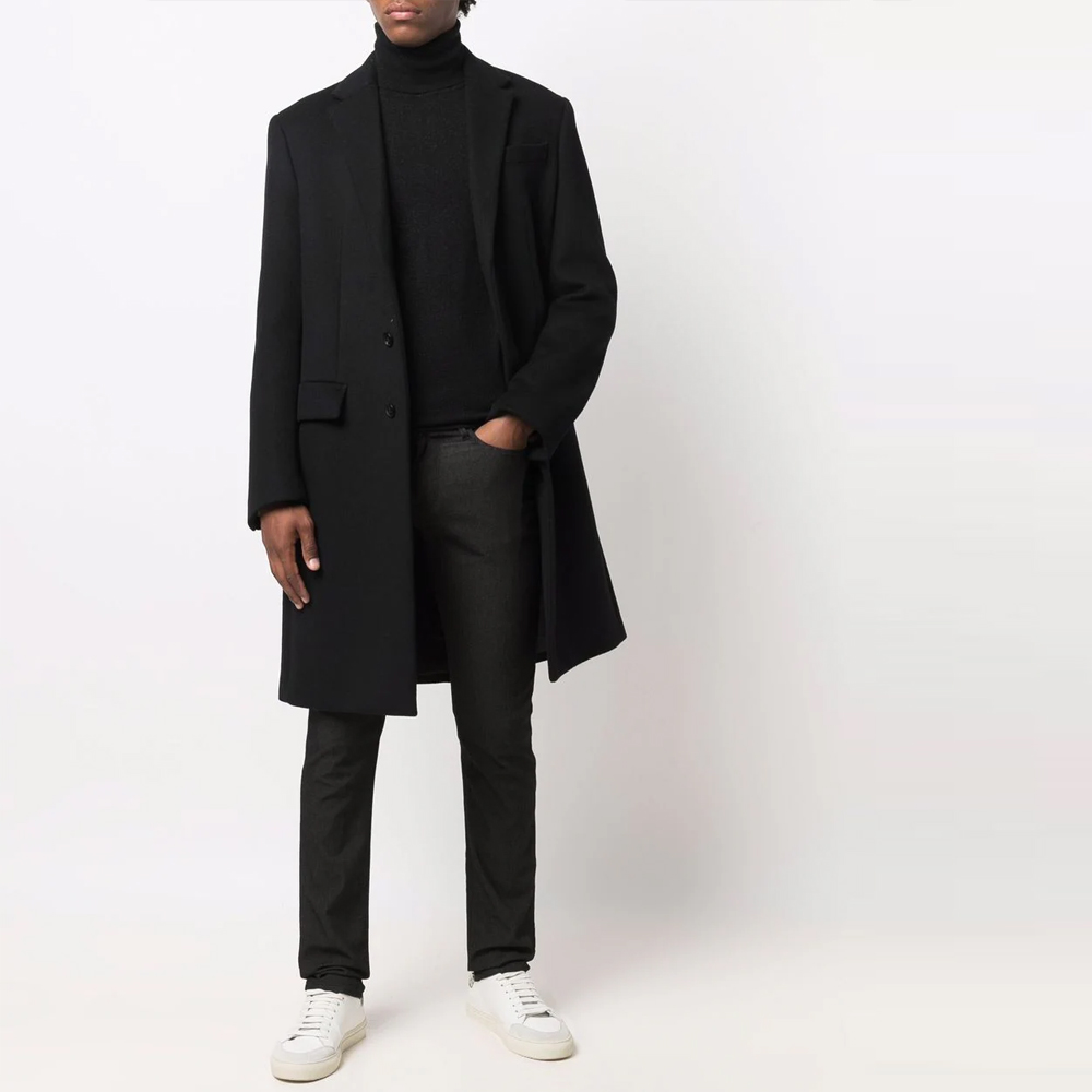 Lookbook Emporio Armani 修身休闲直筒裤 黑色 8N1J06-1N2NZ-0999