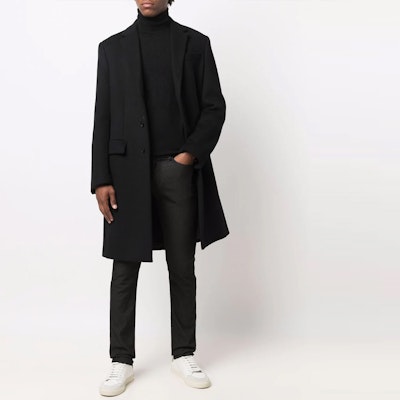 Emporio Armani 修身休闲直筒裤 黑色 8N1J06-1N2NZ-0999 Lookbook Emporio Armani 修身休闲直筒裤 黑色 8N1J06-1N2NZ-0999